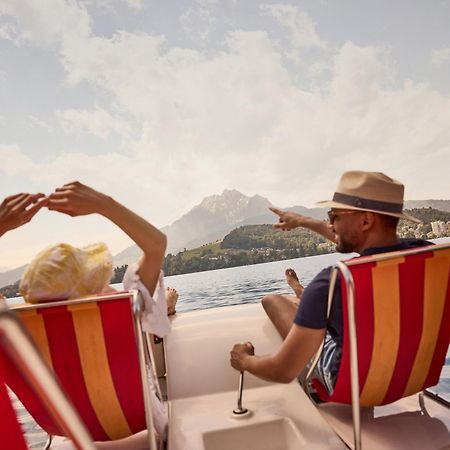Hermitage Lake Lucerne - Beach Club & Lifestyle Hotel Exterior foto