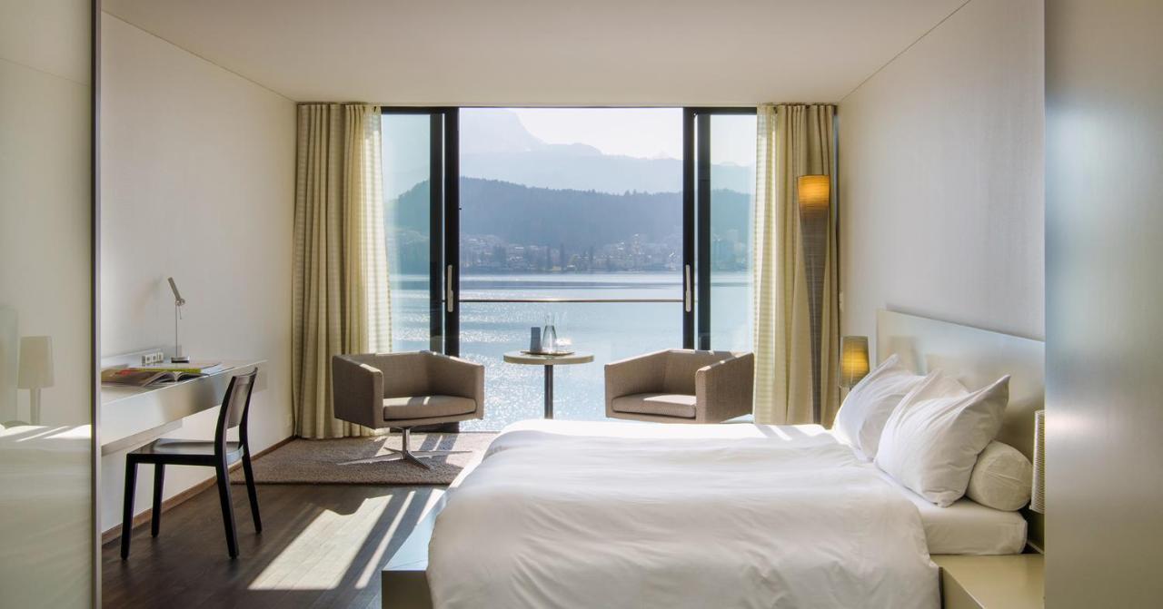 Hermitage Lake Lucerne - Beach Club & Lifestyle Hotel Exterior foto