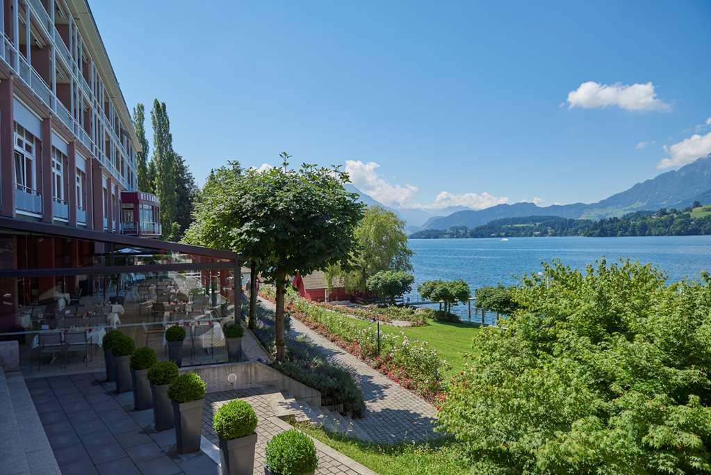 Hermitage Lake Lucerne - Beach Club & Lifestyle Hotel Exterior foto