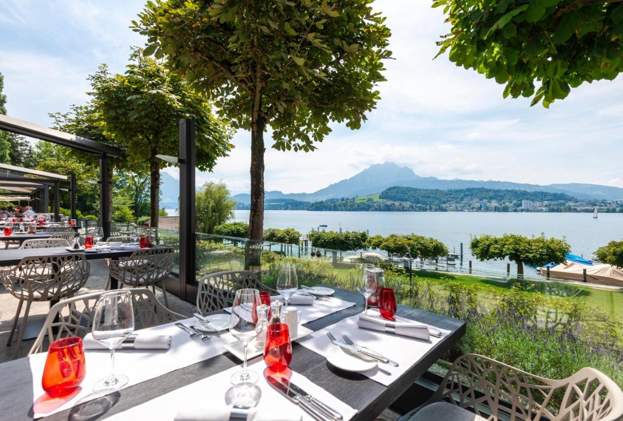 Hermitage Lake Lucerne - Beach Club & Lifestyle Hotel Exterior foto