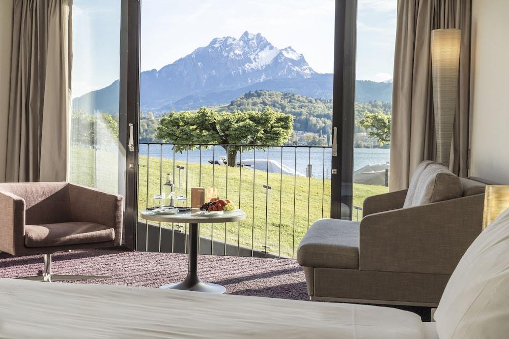 Hermitage Lake Lucerne - Beach Club & Lifestyle Hotel Exterior foto