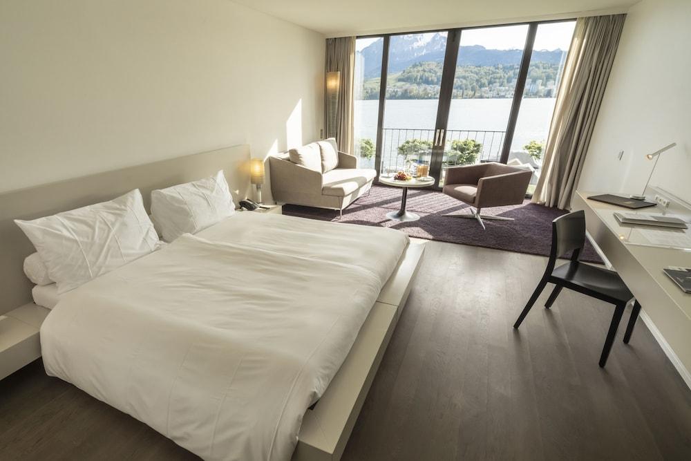 Hermitage Lake Lucerne - Beach Club & Lifestyle Hotel Exterior foto