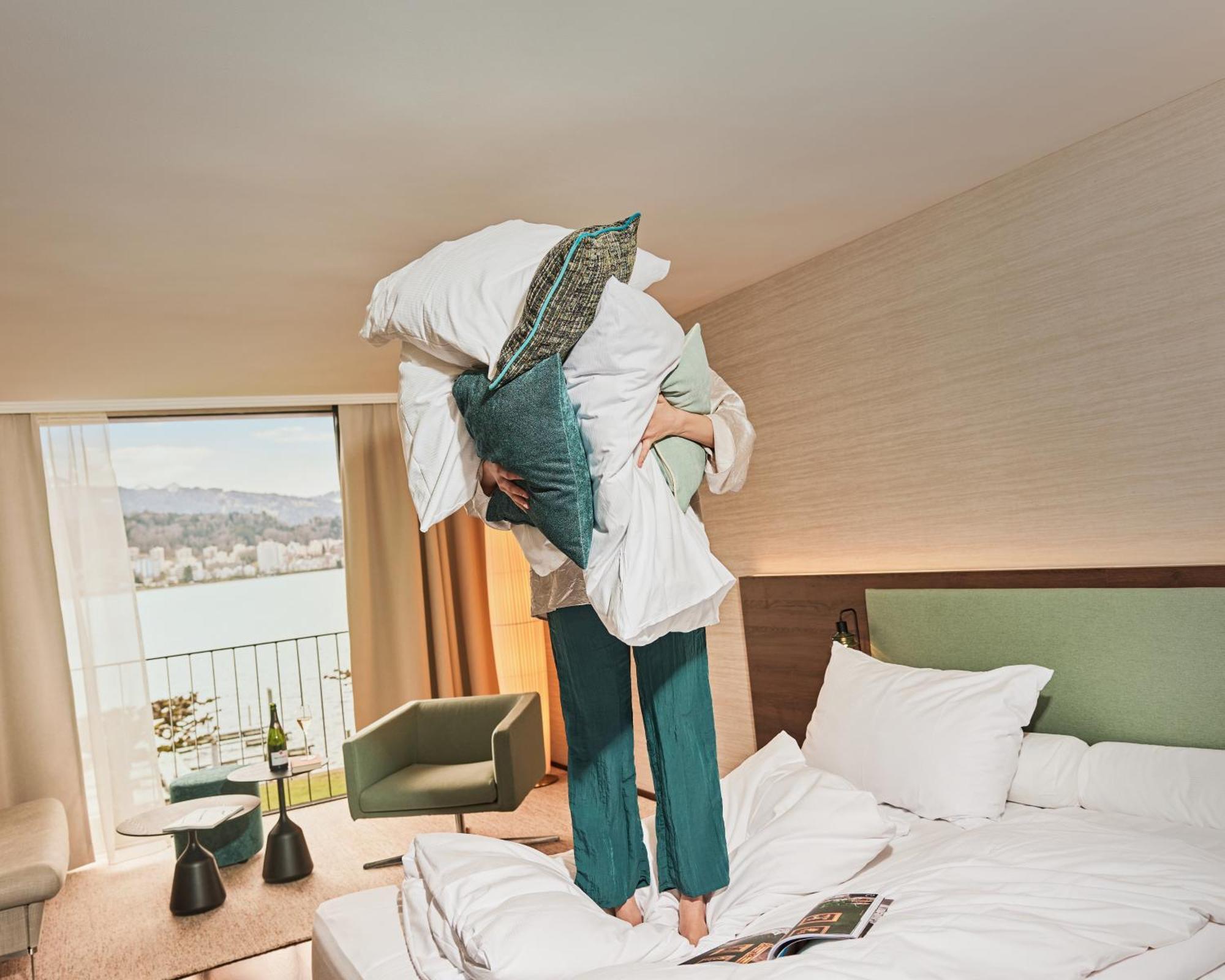 Hermitage Lake Lucerne - Beach Club & Lifestyle Hotel Exterior foto