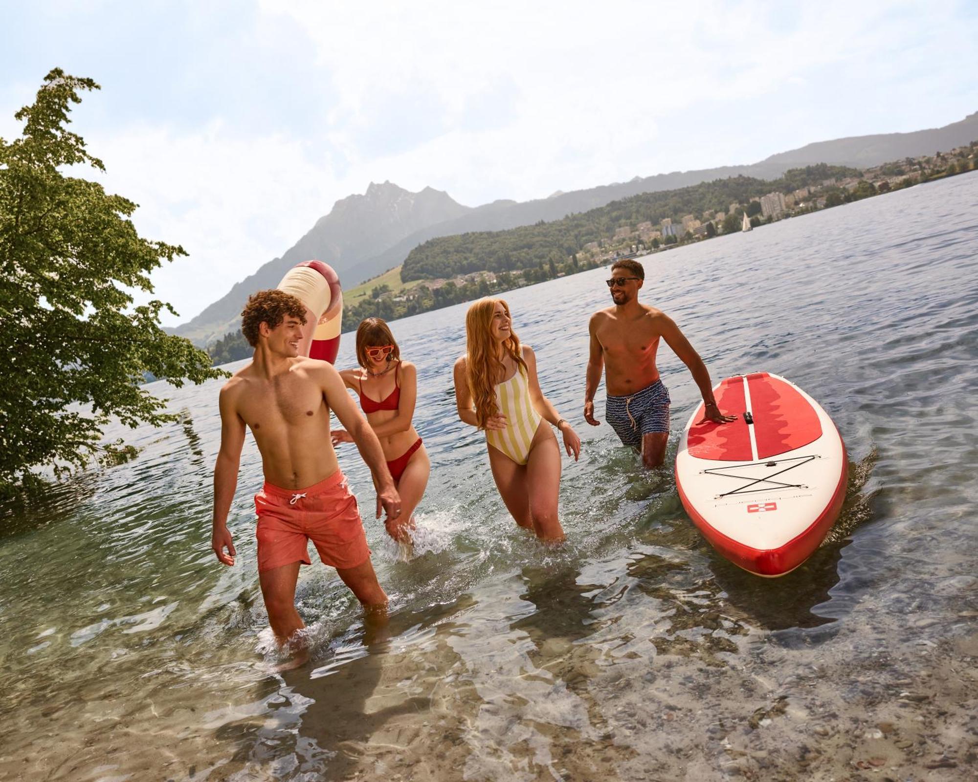 Hermitage Lake Lucerne - Beach Club & Lifestyle Hotel Exterior foto