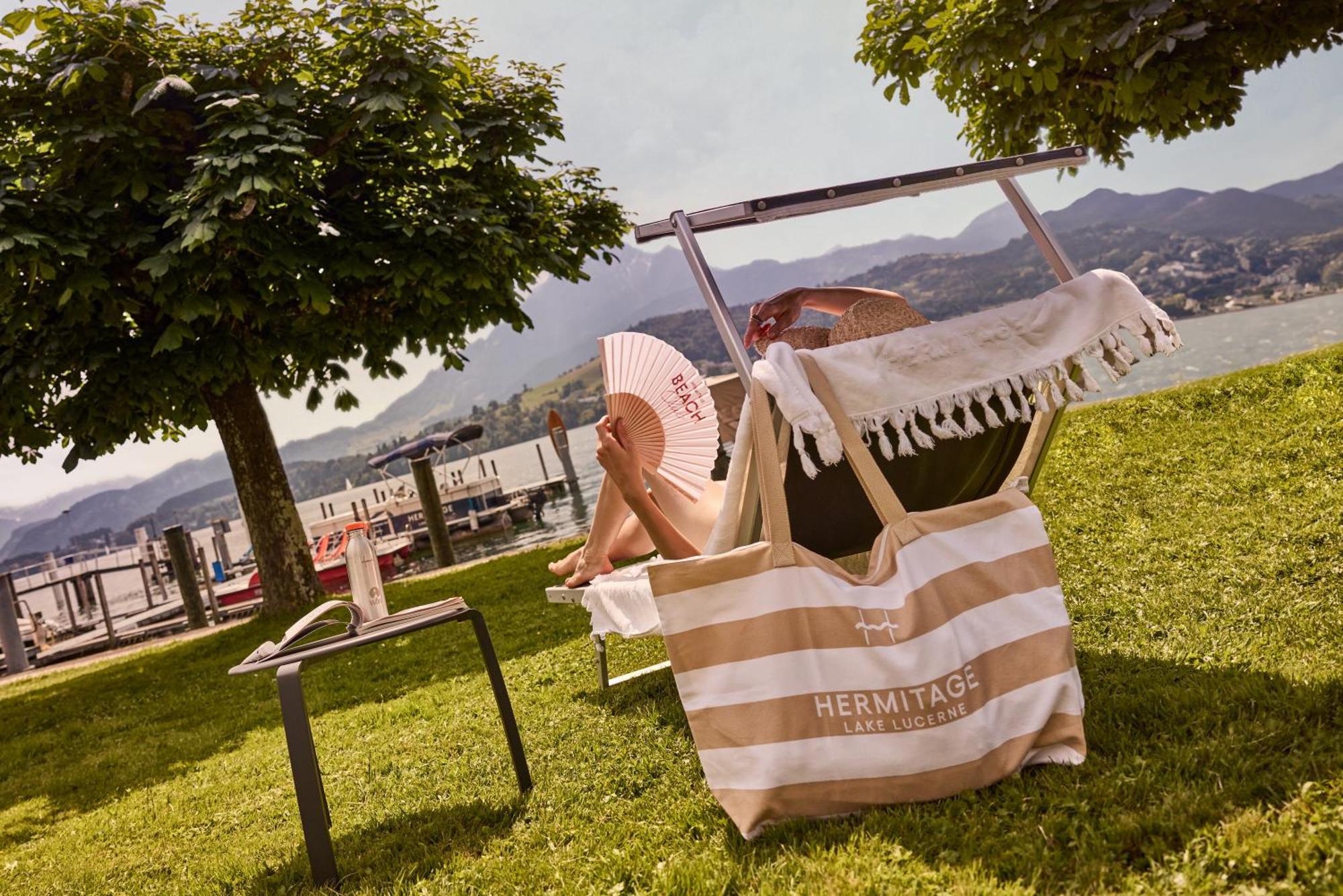 Hermitage Lake Lucerne - Beach Club & Lifestyle Hotel Exterior foto